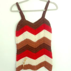 Vintage Handmade Crochet Vest
